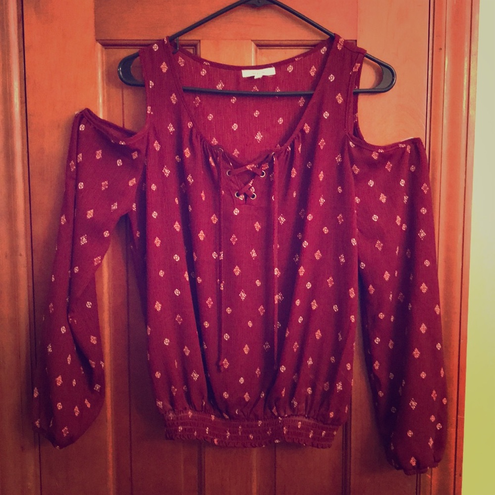 Cold shoulder shirt